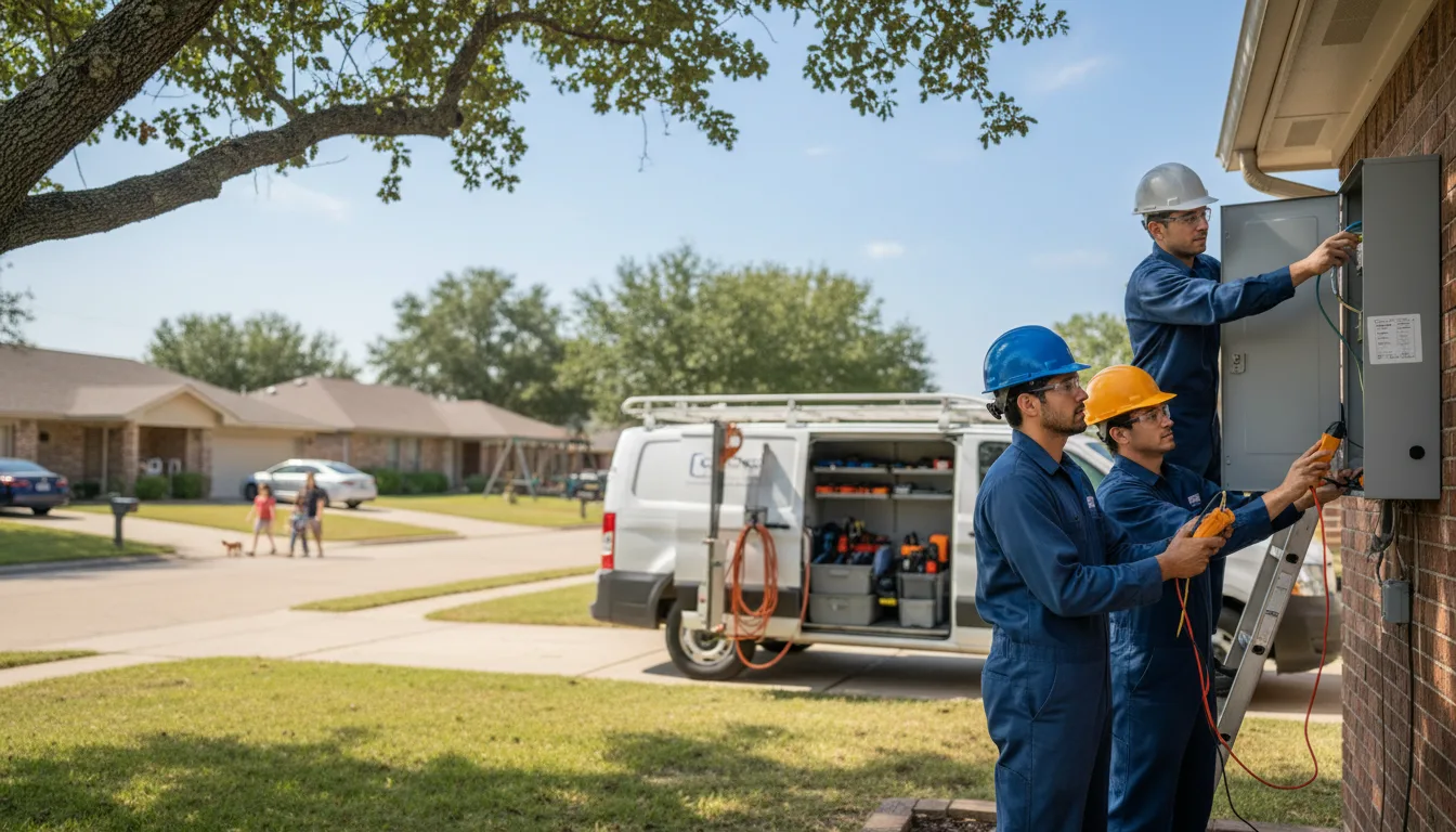 Certified electrician providing emergency electrical services in Brookshire, TX
